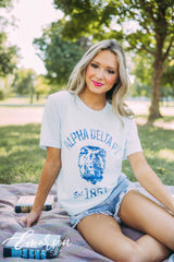 Alpha Delta Pi PR Lion Head Tee