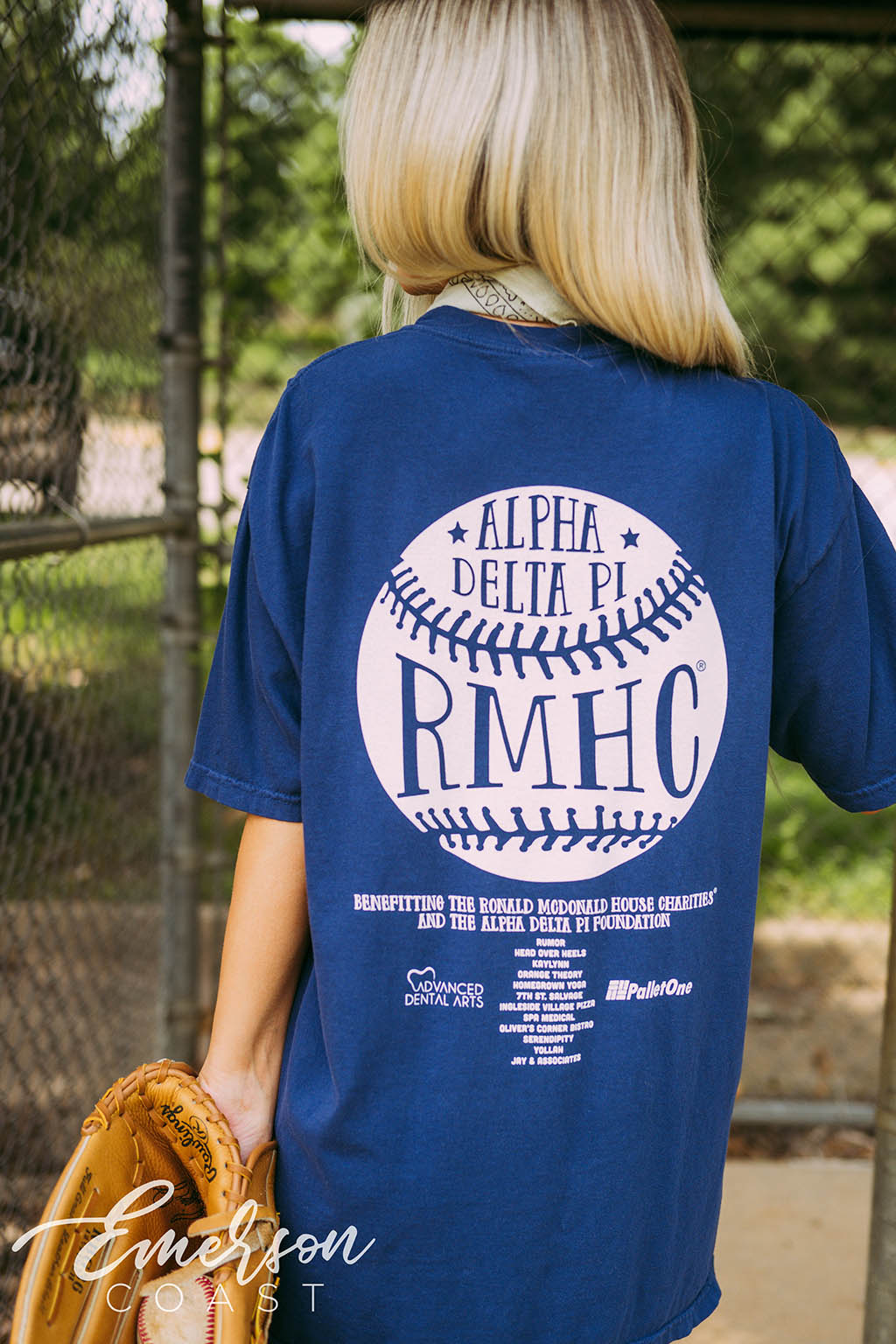 Alpha Delta Pi Philanthropy RMHC Baseball Tee