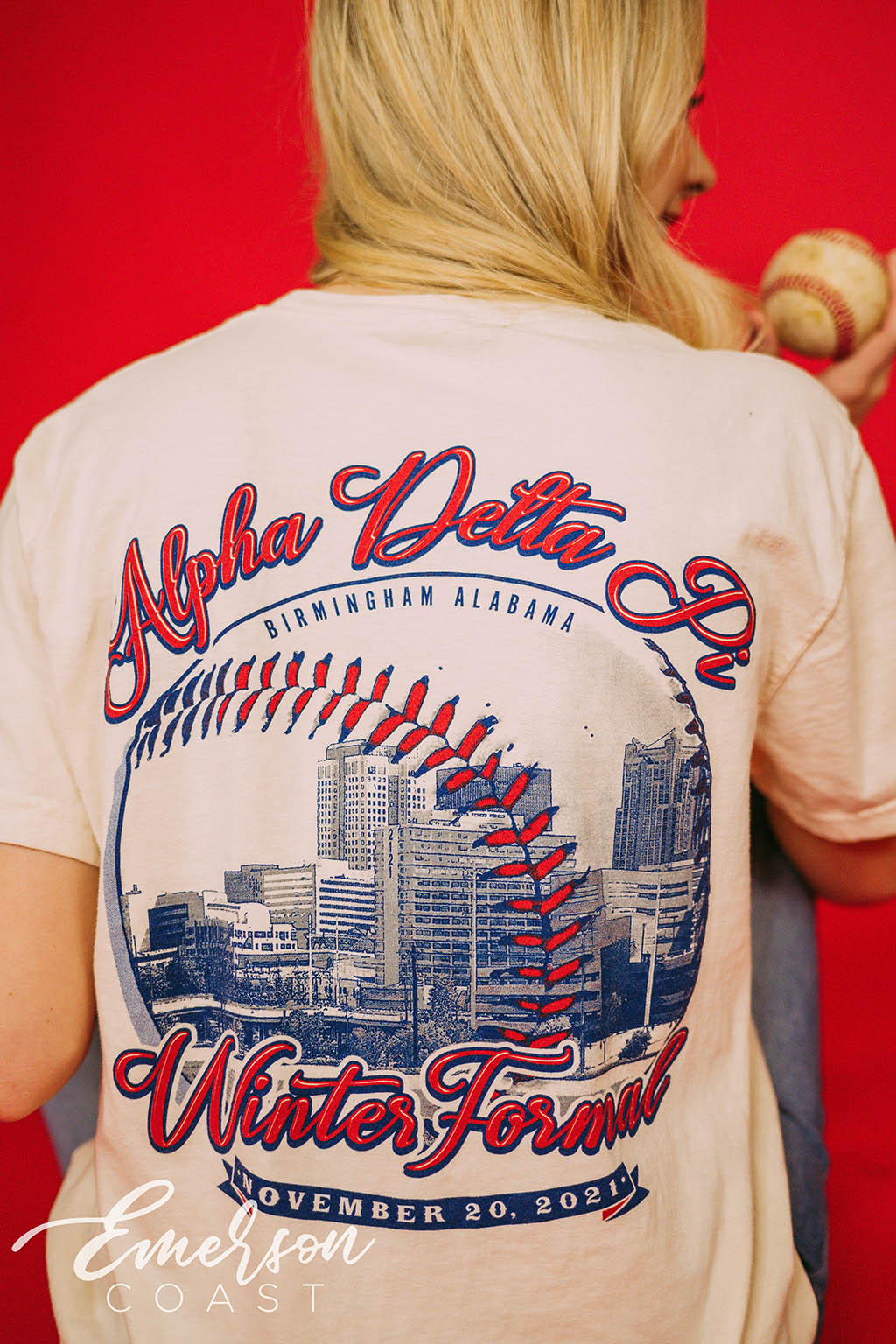 Alpha Delta Pi Baseball Winter Formal Tshirt