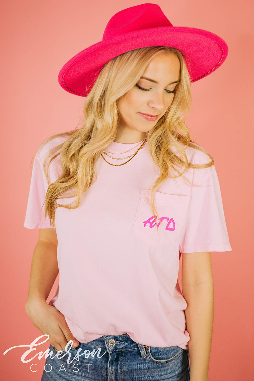 Alpha Gam Donut Big Little Mixer Tee