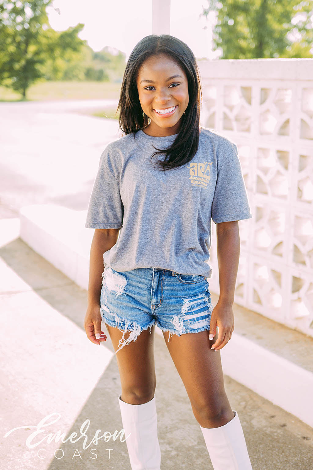 Alpha Gamma Delta Spooky Sweet Cafe Tee