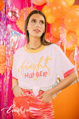 Alpha Gamma Delta Philanthropy Fighting Hunger Script Colorblock Ringer