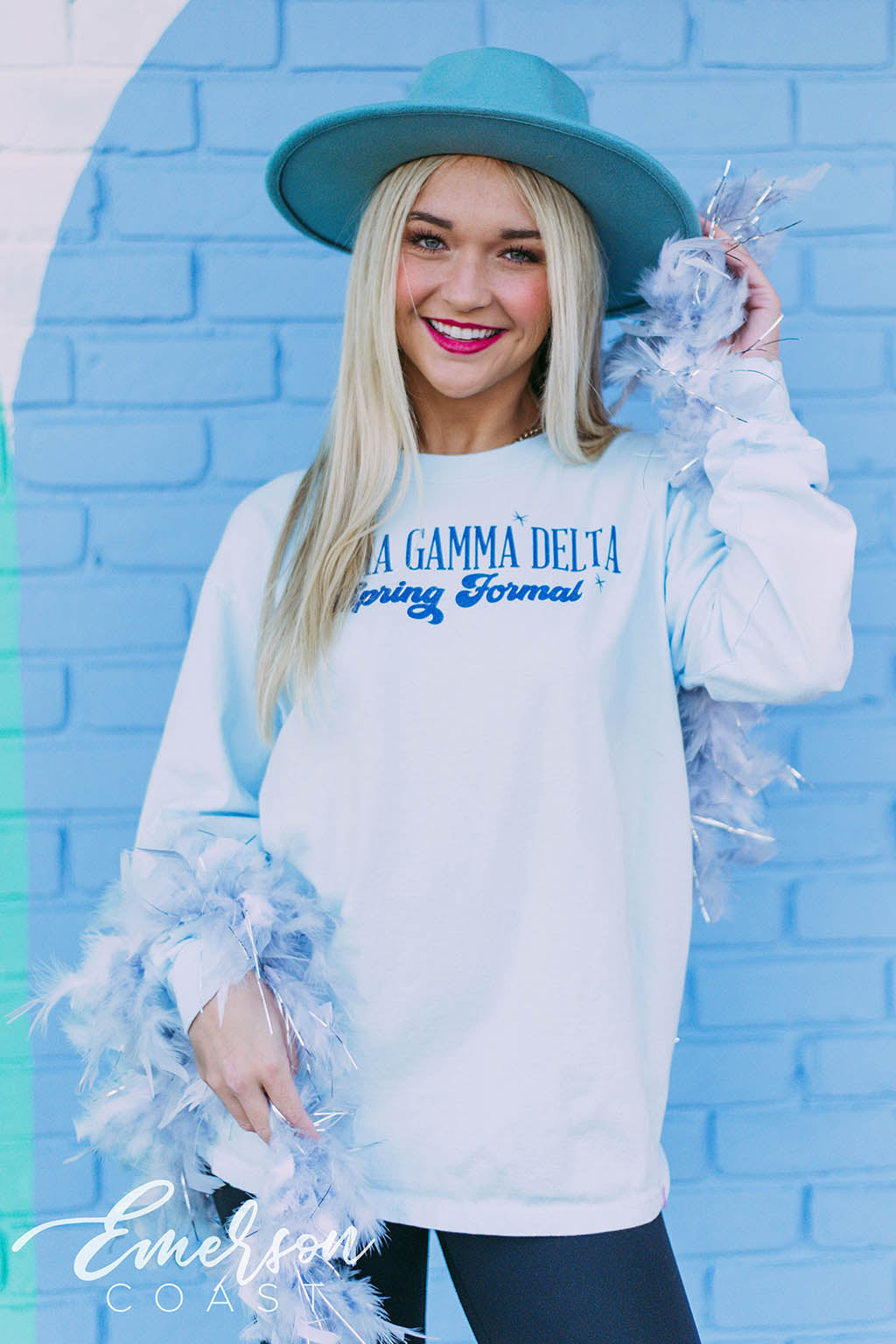 Alpha Gamma Delta Spring Formal T-shirt - Emerson Coast