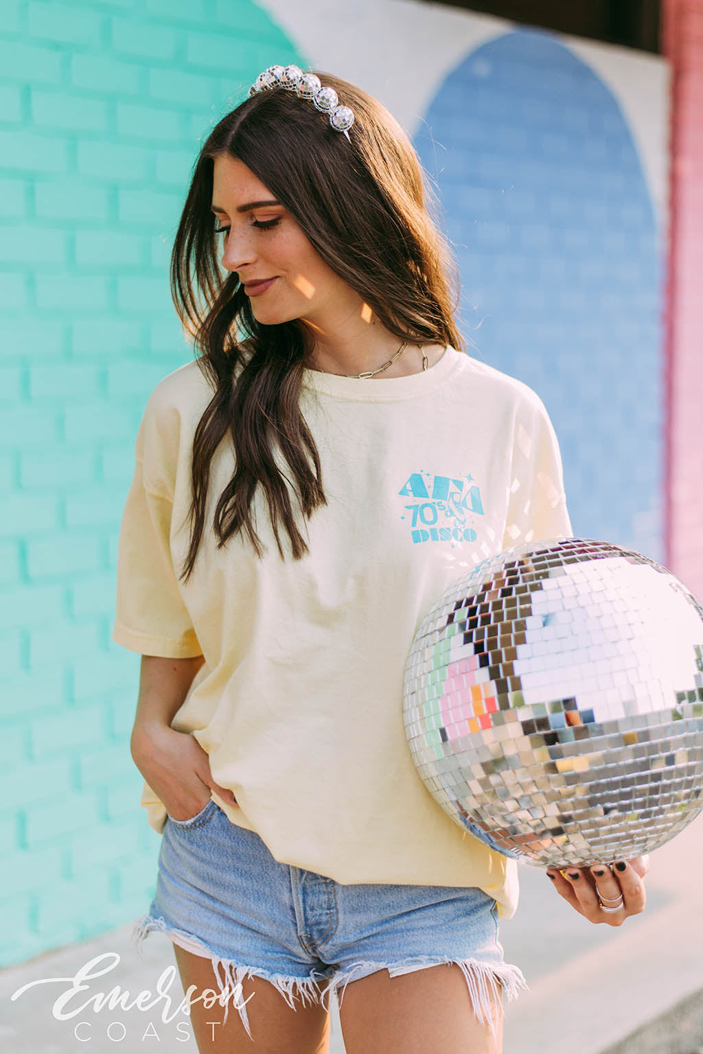 Alpha Gamma Delta 70s Disco Mixer Tee