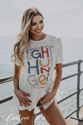 Alpha Gamma Delta Fight Hunger Tshirt