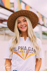 Alpha Gamma Delta Retro Recruitment Notch Tee