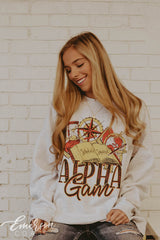 Alpha Gam Scholarship Squirrel Sweatshirt