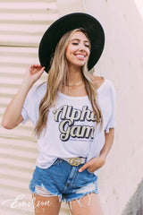 Alpha Gam Slouchy Recruitment Tee