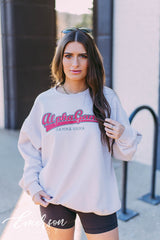 Alpha Gam Collegiate Sand Crewneck