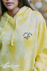 Alpha Gamma Delta Butterfly Yellow Hoodie