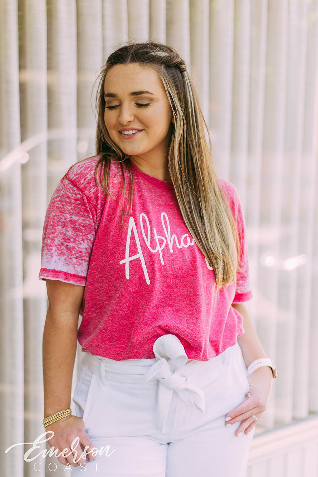 Alpha Gam Recruitment Acid Wash Tee