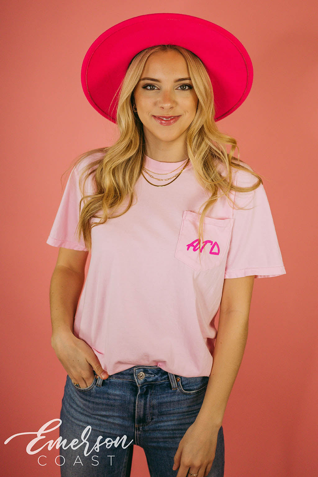 Alpha Gam Donut Big Little Mixer Tee