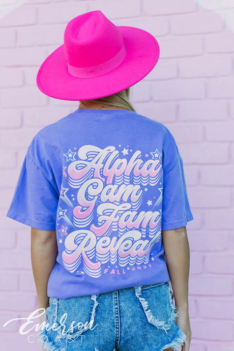 Alpha Gam Fam Reveal Tee