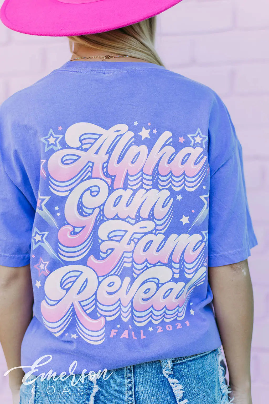 Alpha Gam Fam Reveal Tee