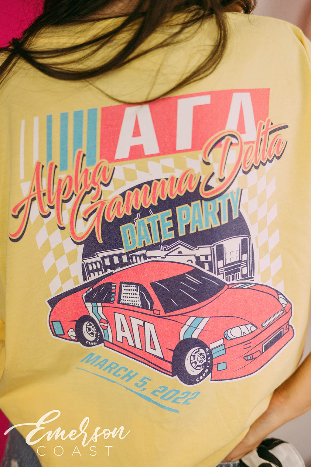 Alpha Gamma Delta Date Party Nascar Tee