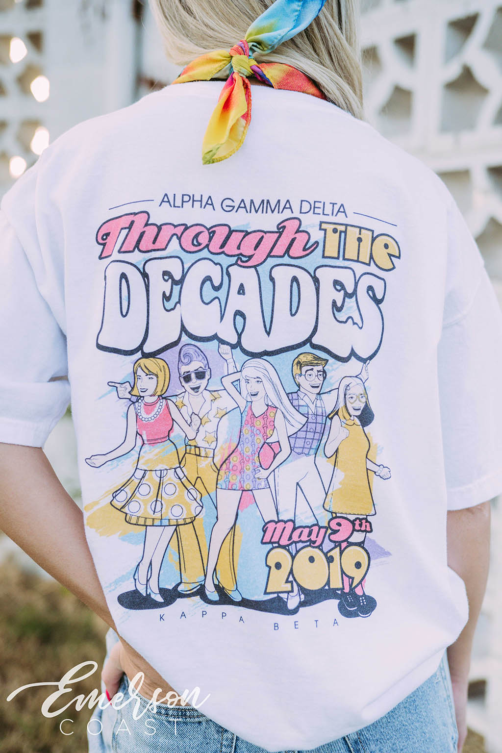 Alpha Gamma Delta Function Through The Decades Tee