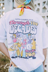Alpha Gamma Delta Function Through The Decades Tee