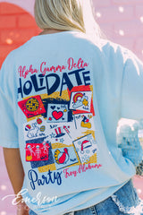 Alpha Gamma Delta Holidate Party Tee