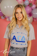 Alpha Gamma Delta Fighting Hunger Notch Tee