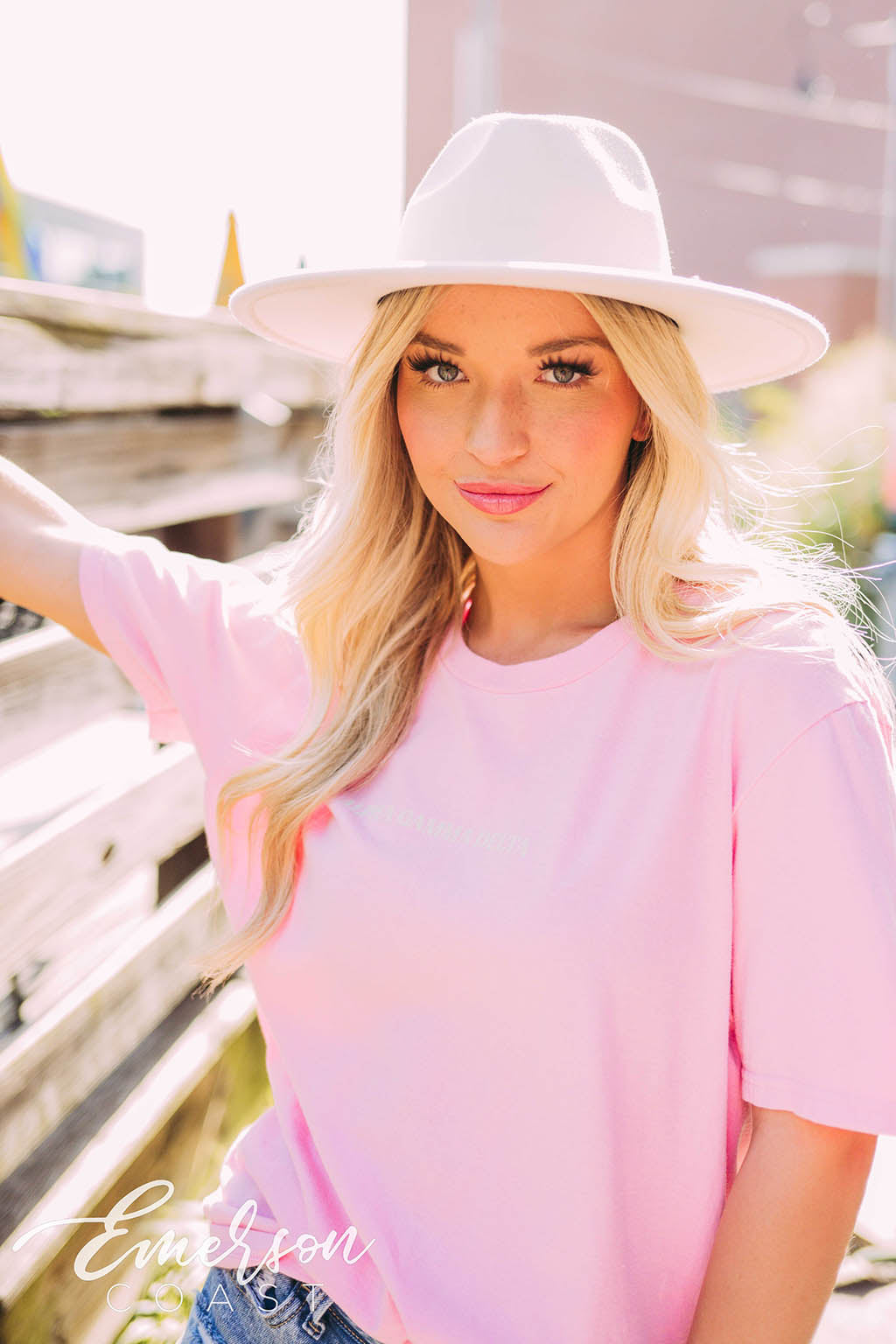 Alpha Gamma Delta PR Flower Pink Tee