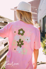 Alpha Gamma Delta PR Flower Pink Tee
