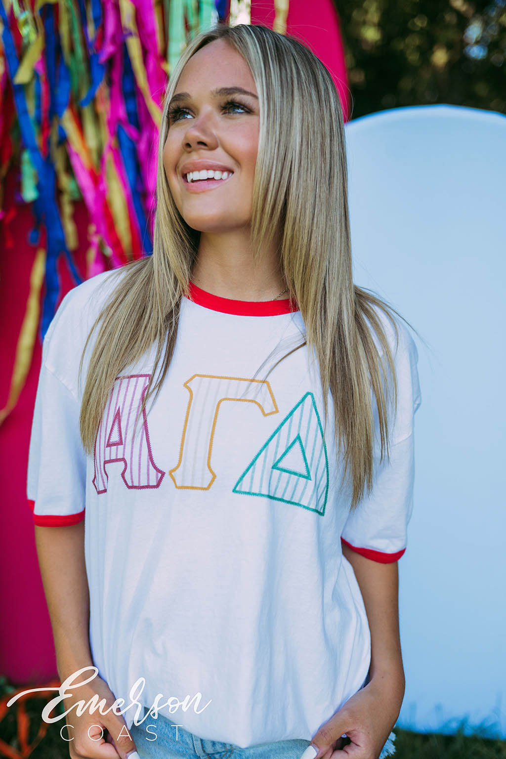 Alpha Gamma Delta PR Ringer Tee