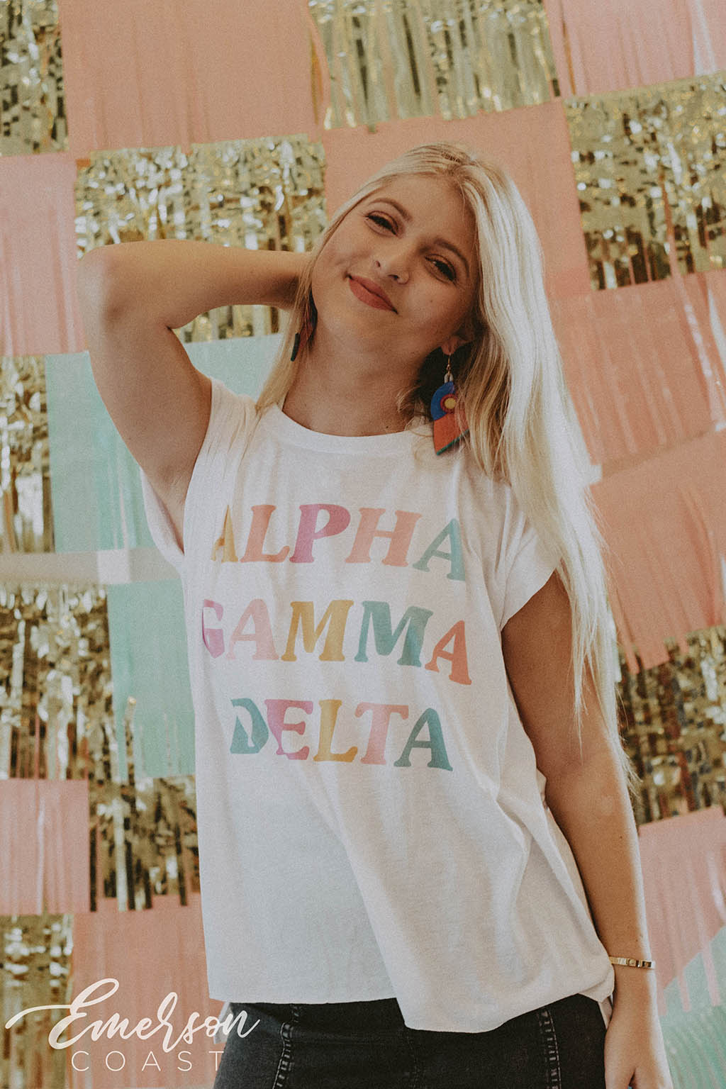 Alpha Gamma Delta Multicolor PR T-shirt