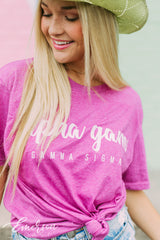 Alpha Gam Pink PR Tee