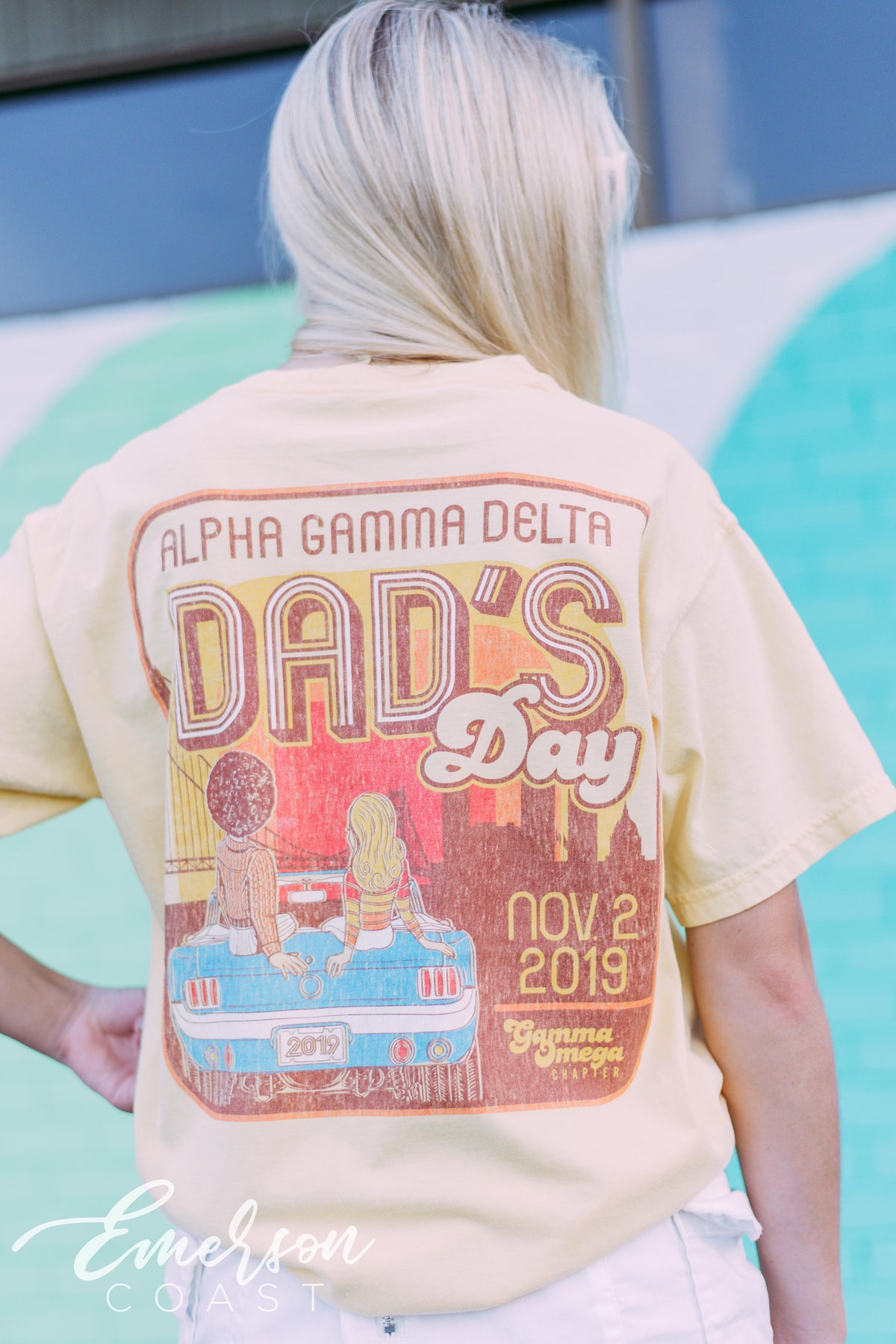 Alpha Gamma Delta Retro Dads Day Tee