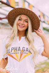 Alpha Gamma Delta Retro Recruitment Notch Tee