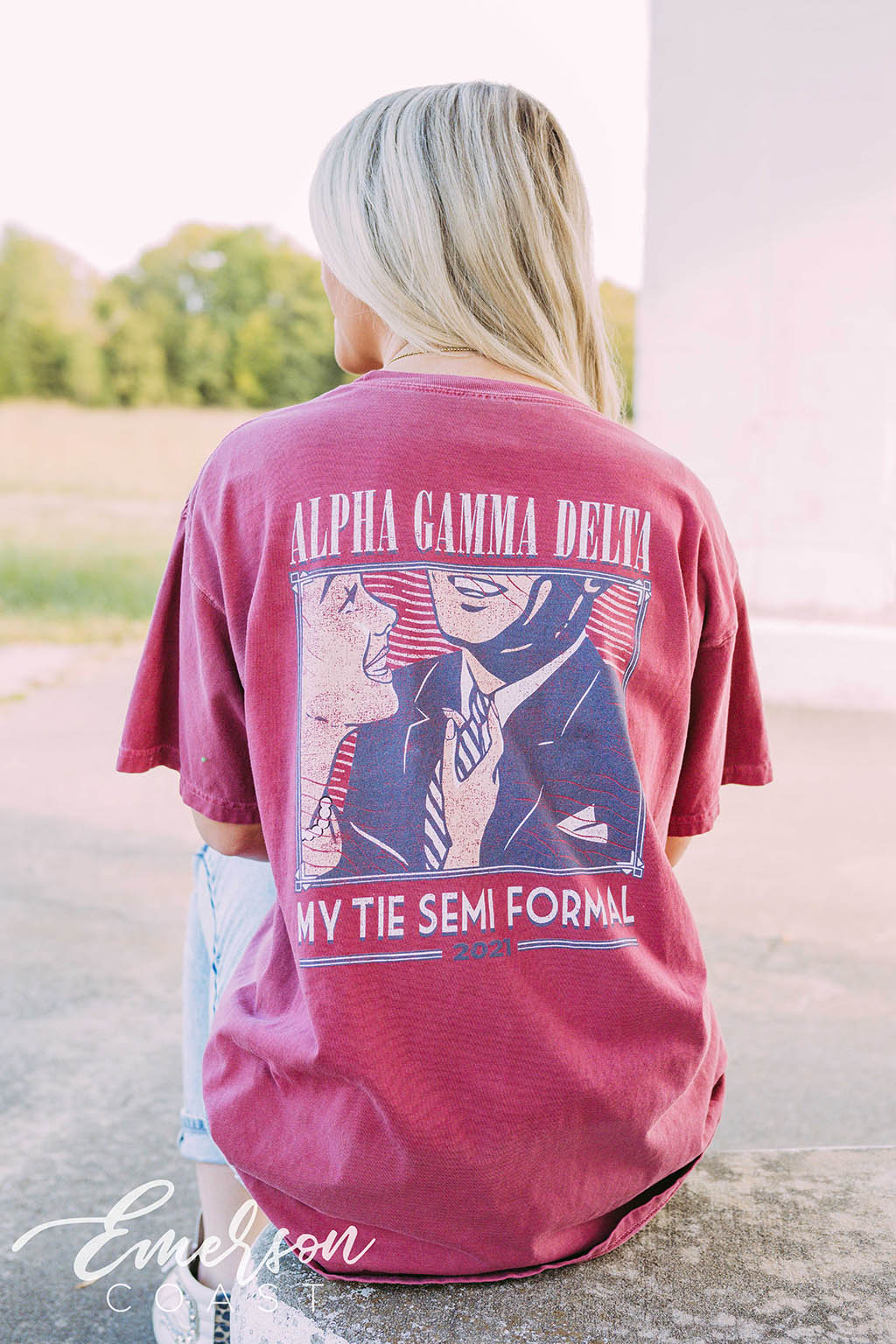 Alpha Gamma Delta Semi Formal My Tie Tee