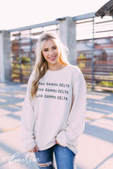 Alpha Gamma Delta PR Corduroy Sweatshirt