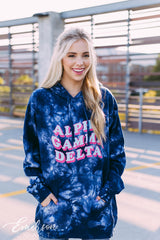 Alpha Gamma Delta Tie Dye PR Hoodie