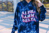 Alpha Gamma Delta Tie Dye PR Hoodie