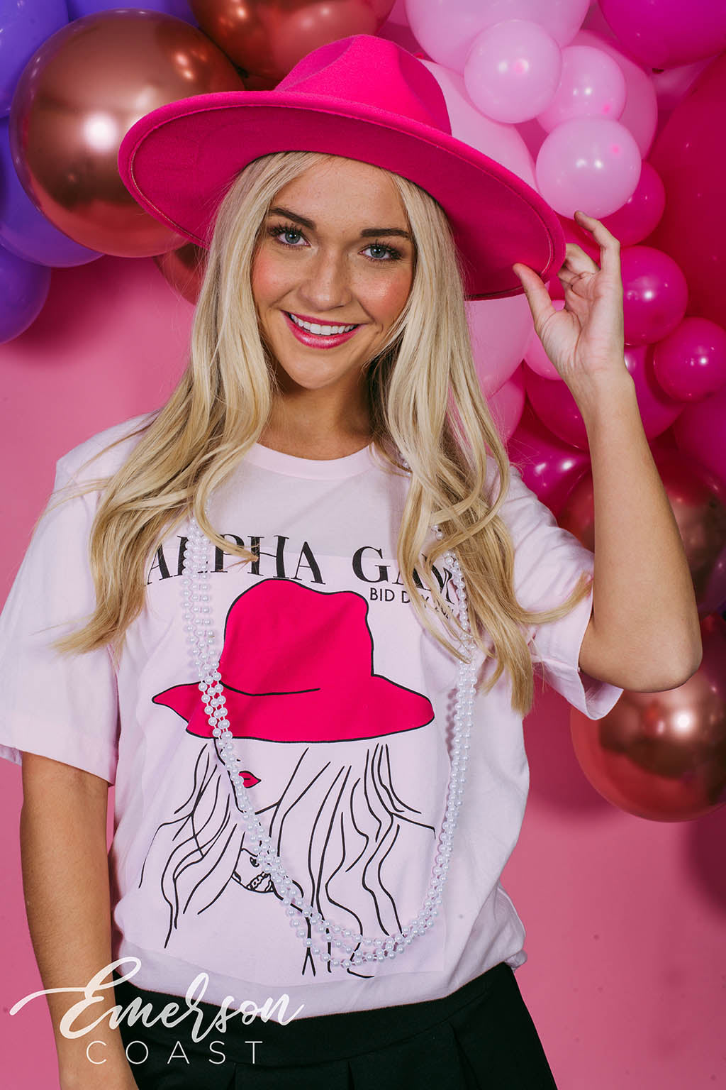 Alpha Gam Vogue Bid Day Tee - Emerson Coast