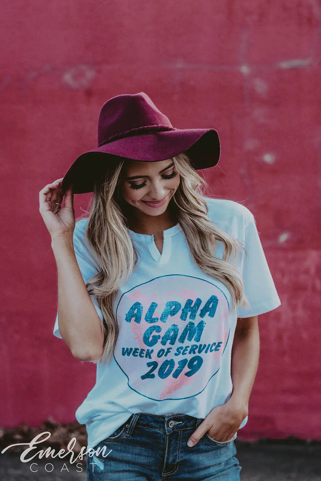 Alpha Gamma Delta Week of Service Tshirt