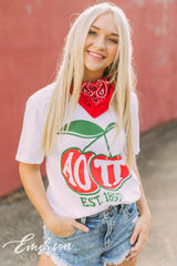 Alpha Omicron Pi Cherry Tee