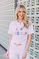Alpha Omicron Pi Colorful Notch PR T-Shirt
