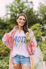 Alpha Omicron Pi Colorful Philanthropy Notch Tee