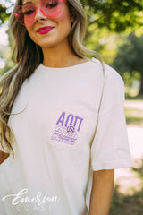 Alpha Omicron Pi Social Dash Through The Decades Tee