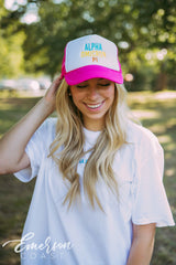 Alpha Omicron Pi Colorful Embroidered Hat