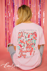 Alpha Omicron Pi Floral Founders Day Tee
