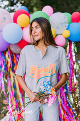 Alpha O Retro Gray Henley