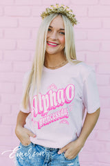 Alpha O Princess Day Pink Tshirt