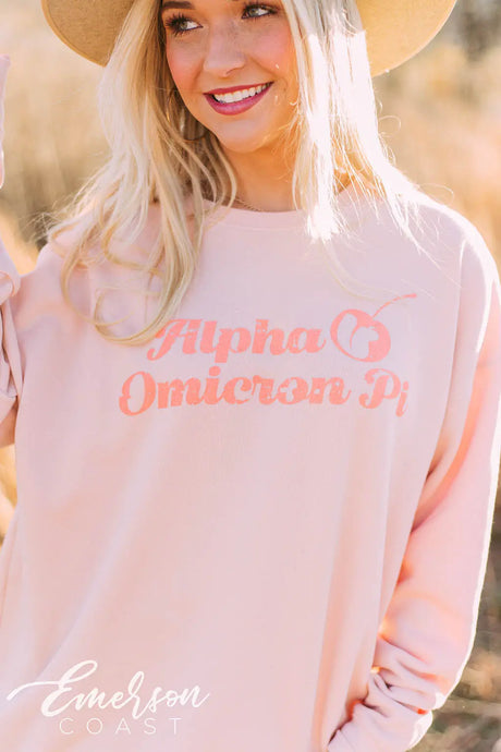 AOII Retro Cherry Pie Moms Day Sweatshirt