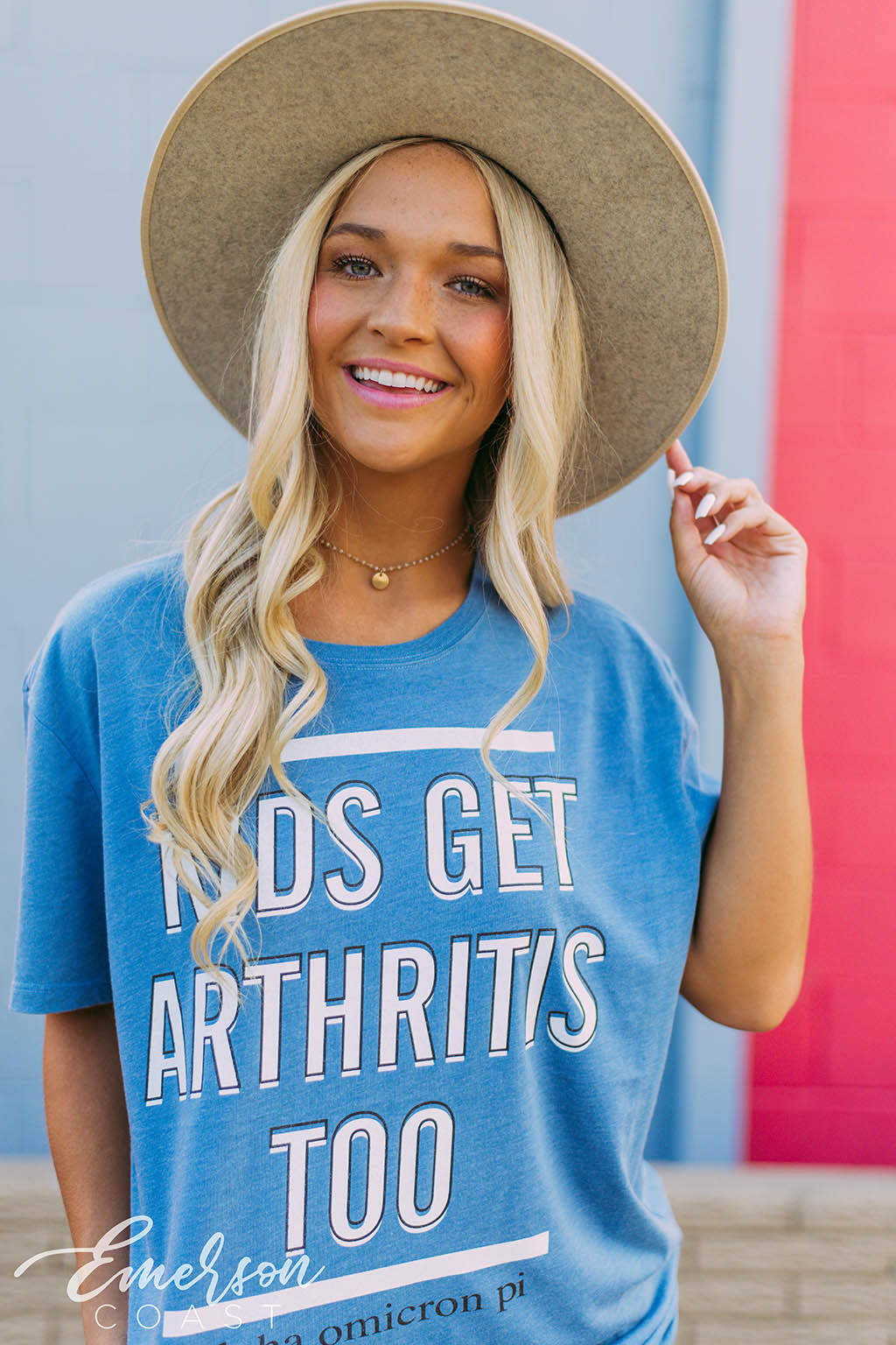 Alpha O Blue Philanthropy Tee