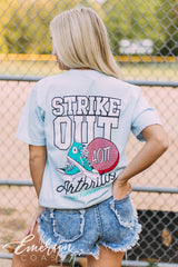 Alpha Omicron Pi Strike Out Arthritis Kickball Tee