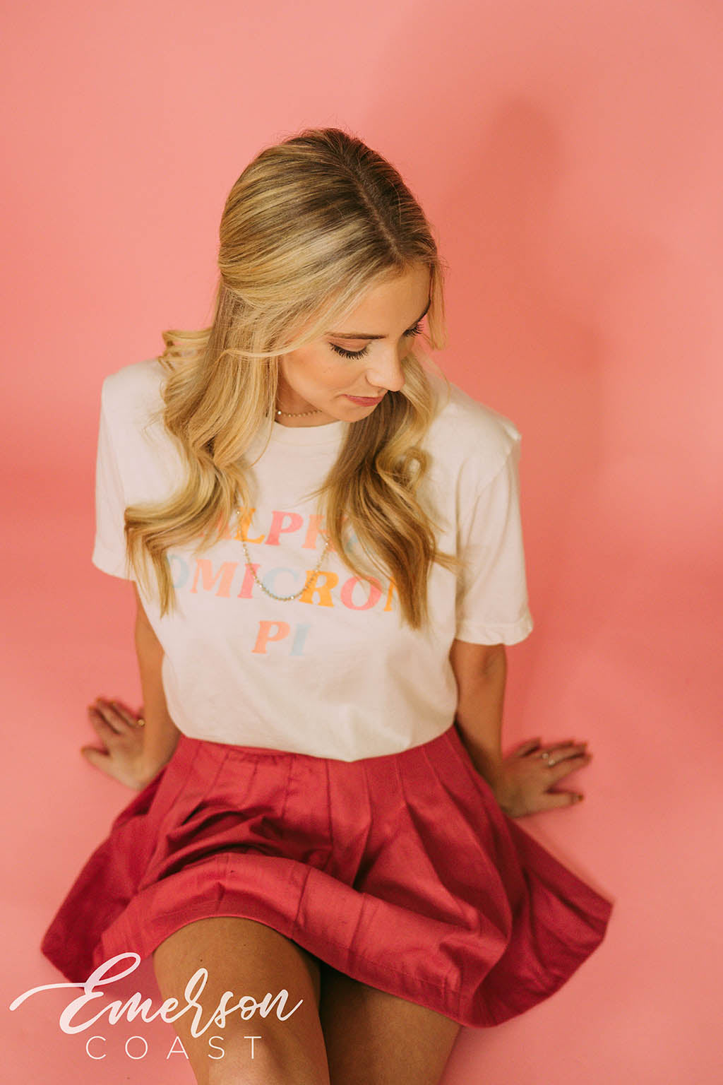 Alpha Omicron Pi Colorful Recruitment Tee