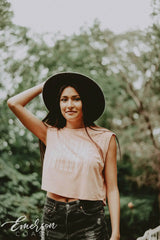 Alpha Omicron Pi Wings PR Cropped Tee