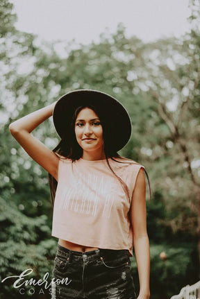 Alpha Omicron Pi Wings PR Cropped Tee